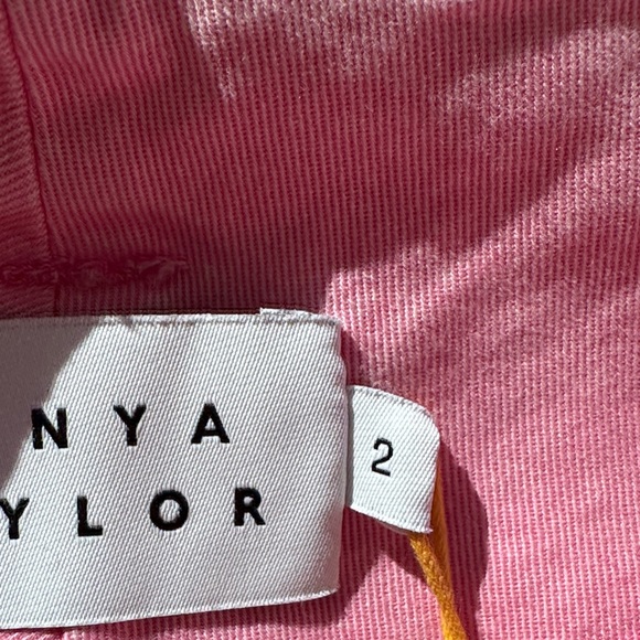 Tanya Taylor Pink High Waist Belted Shorts - Picture 5 of 6